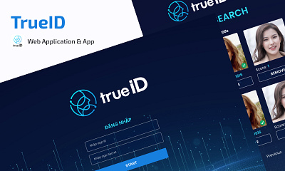 TrueID - eKYC app brandguideline branding design ekyc figma graphic design landingpage logo technology ui design uiux website