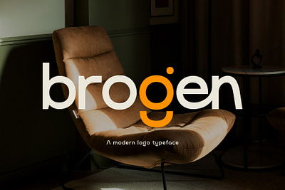 Brogen | Modern Logo Typeface boho font branding branding font calligraphy design graphic design logo logo font typography ui