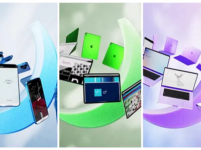 Moon 3d apple art blender brand branding cinema 4d clean design frost graphic design ipad iphone macbook minimal motion motion graphics pastel render vfx