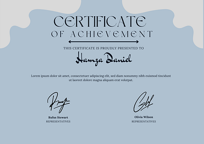 Certificate branding certificate education graphic design school