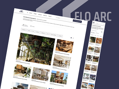 Responsive Architecture Website UI Design – Mobile & Desktop about us archdaily architecture website category page contact us home page interior website minimal web design modern website ui design project submit page responsive web ui design search page ui design uiux user friendly web design ux design web design