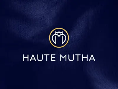 Logo Design - Haute Mutha brand design brand identity brand identity design branding crown logo design fashion logo graphic design haute heart logo high fashion high fashion logo iconography logo logo design royal logo zachabstract