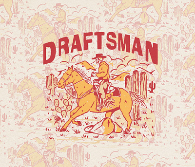 Draftsman apparel design badge branding clothing brand clothing design design illustration vintage