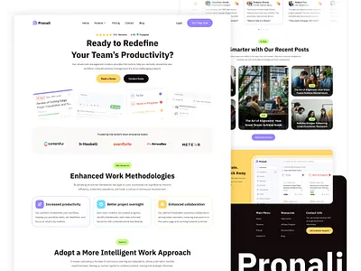 Project Management SaaS Landing Page app landing page clickup jira kanban landing page management project saas saas landing saas landing page saas ui saas website software task task management ui designer ui ux design ux ui web design website