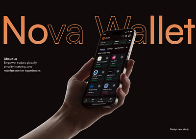 Nova Wallet. animation app ui branding financial app trading app ui ux