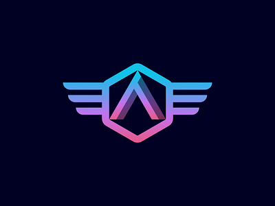 Letter A Wing Gaming Logo art logo brand identity brand logo brand mark branding branding logo design game logo gaming gaming brand gaming design gaming logo logo logotype modern design modern logo visual logo wing wing gaming wing logo