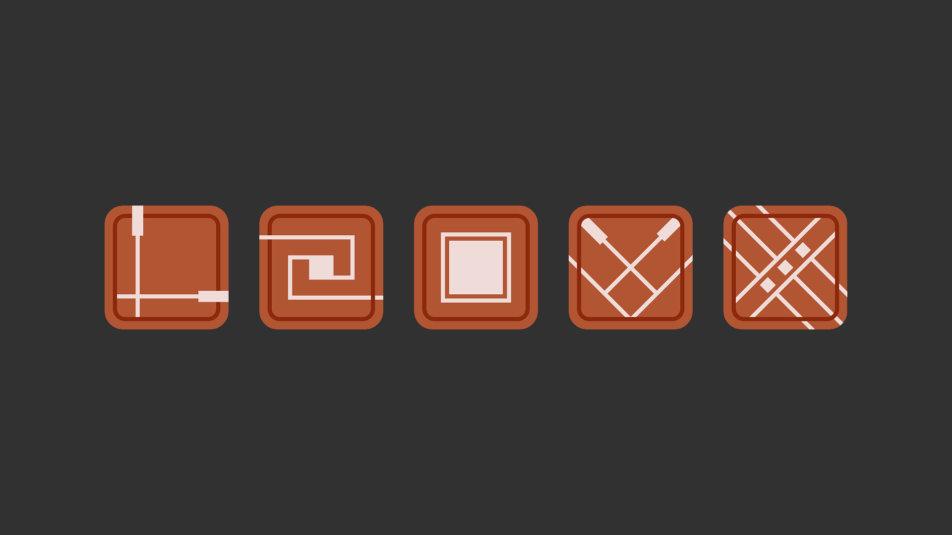 Frank Lloyd Wright Boathouse Icons branding graphic design illustration logo vector