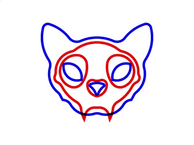 Schrödinger's Cat alive animated animation branding cat circles construction dead design feline logo minimal negative space quantum mechanics schroedingers cat simple skull thought experiment 🐈 💀