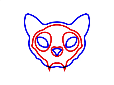 Schrödinger's Cat alive animated animation branding cat circles construction dead design feline logo minimal negative space quantum mechanics schroedingers cat simple skull thought experiment 🐈 💀
