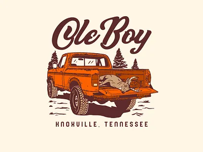 Ole Boy Outfitters Tee Design apparel apparel design buck deer deer design deer hunting deer logo hunting hunting logo logo ole boy outfitters truck truck logo vintage vintage truck