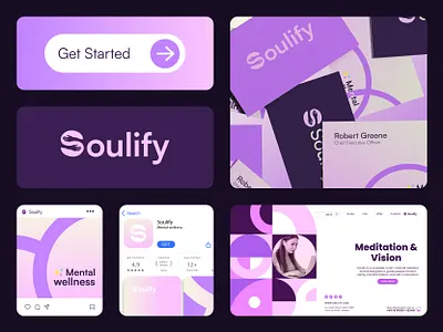 Soulify Logo Design 3d logo app app logo best logo care logo creative logo logo logo branding logo design logo redesign minimal minimal logo minimalist logo modern logo soul logo soulify logo tech tech logo technology logo ui