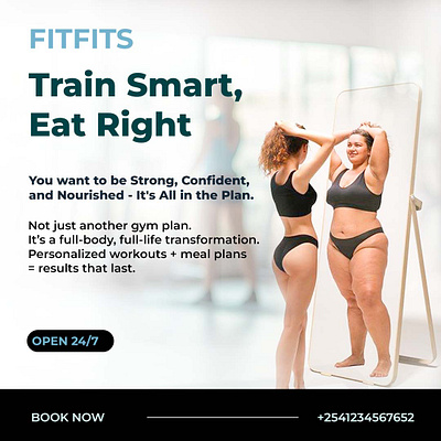 FITNESS BRAND SOCIAL MEDIA DESIGNS branding graphic design