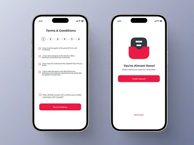Investment app UI mibileapp ui