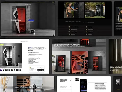 Shopify E-Commerce Store for SaunaBox Shop Design, Development add to cart e shop ecommerce freelance freelance web designer freelancer hero hero design home page landing page online shop shopify shopify developer store design store desing uiux web web designer website website design