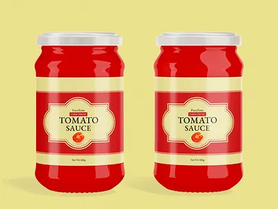 Tomato Sauce Label Design tomato product label