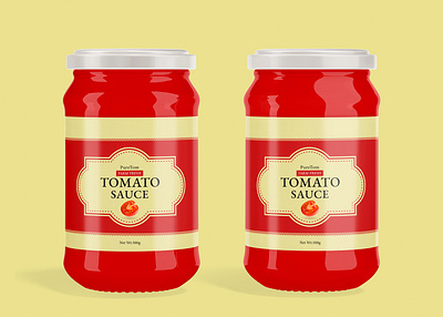 Tomato Sauce Label Design tomato product label
