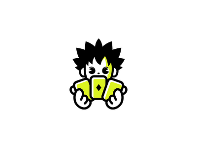 Card Collector 2d branding card collector cartoon character clean design graphic design illustration japanese logo mascot modern simple