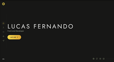 Portfolio dark theme design portfolio ui