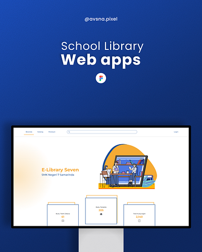 School Library Web Design app design library ui uiux