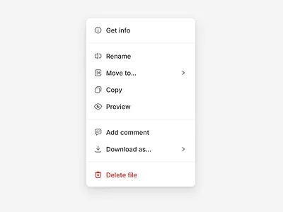 Daily UI – Dropdown menu design system dropdown graphic design icons image menu professional saas select selector ui