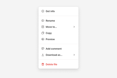 Daily UI – Dropdown menu design system dropdown graphic design icons image menu professional saas select selector ui