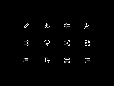 Edit icons ᝰ.ᐟ artboard command edit icons lasso tool 01 layer bring forward left to right list star pencil edit 01 queue 01 scissor shape collection signature text smallcaps type cursor