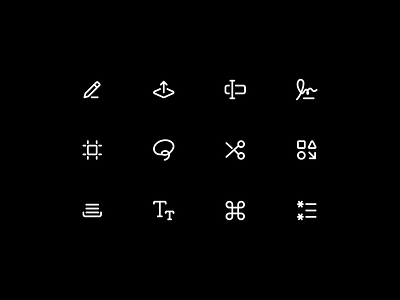 Edit icons ᝰ.ᐟ artboard command edit icons lasso tool 01 layer bring forward left to right list star pencil edit 01 queue 01 scissor shape collection signature text smallcaps type cursor