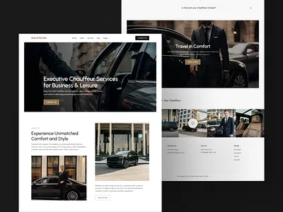 Premium Car Rental Services Website Design carbooking chauffeur darkui luxurywebsite moderndesign responsivedesign servicewebsite transportationui ui ux uxui webdesign