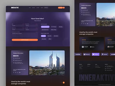 Contact Us Page about us about us page agency ui agency web clean contact contact page contact us contact web design input input form landing page saas ui ui design visual design web design web ui website