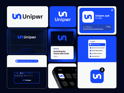 Unipwr – U, N & Power Icon Logo for Technology Brand blockchain tech logo branding electrical company logo electricity logo energy logo energy tech branding fintech logo futuristic logo letter n logo letter u logo lettermark logo logo logo design logo designer modern tech logo power logo symbol tech brand technology logo un logo