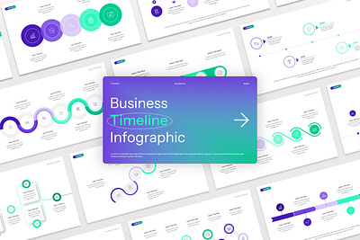 Business Timeline Infographic Presentation business chart corporate diagram flow gradient graphic design infographic milestone modern pitch deck plan powerpoint presentation progress timeline