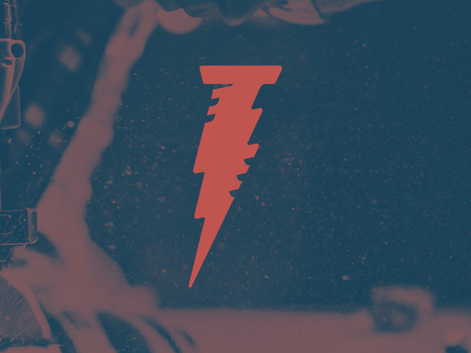 Trade Mark Solutions Icon blue collar bolt brand branding carpenter consultant electrician icon identity lightning bolt logo mark nail plumbing symbol trade mark trades vector