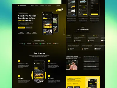 Luxury Car Buy & Landing Page - Ui booking car cars dark design drive homepage landin page luxury minimalist professionals rent rental car sport car swiss ux vehicle web design website