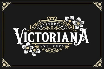 Victoriana Font blackletter font magazine victorian vintage