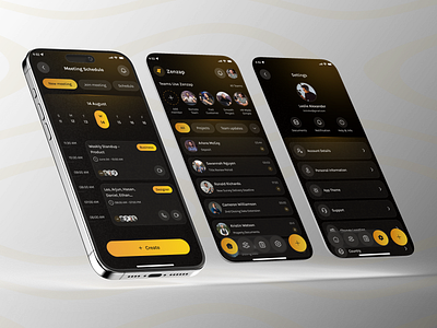 Work Communication App UI app app design app ui chat app communication app message app mobile mobile app mobile app design mobile app ui product design ui uiux user experience user intreface ux work app