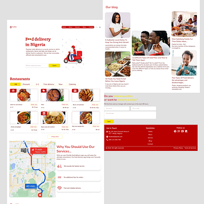 Food Delivery Landing Page