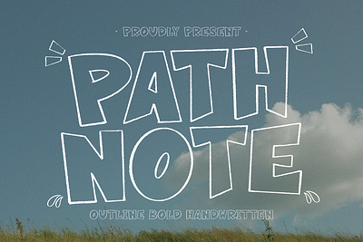 Path Note | Outline Bold Handwritten freehand