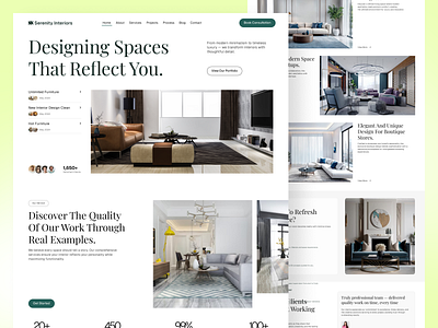 Serenity • Luxury Room Showcase • Interior Design Website clean design ui creative studio furniture website home decor landing page interior agency interior agency website interior architecture interior design website interior portfolio interior web concept jabel luxury home luxury interior layout minimal interior website minimalist interior modern interior ui project portfolio design residential space design room decor ui serif typography website