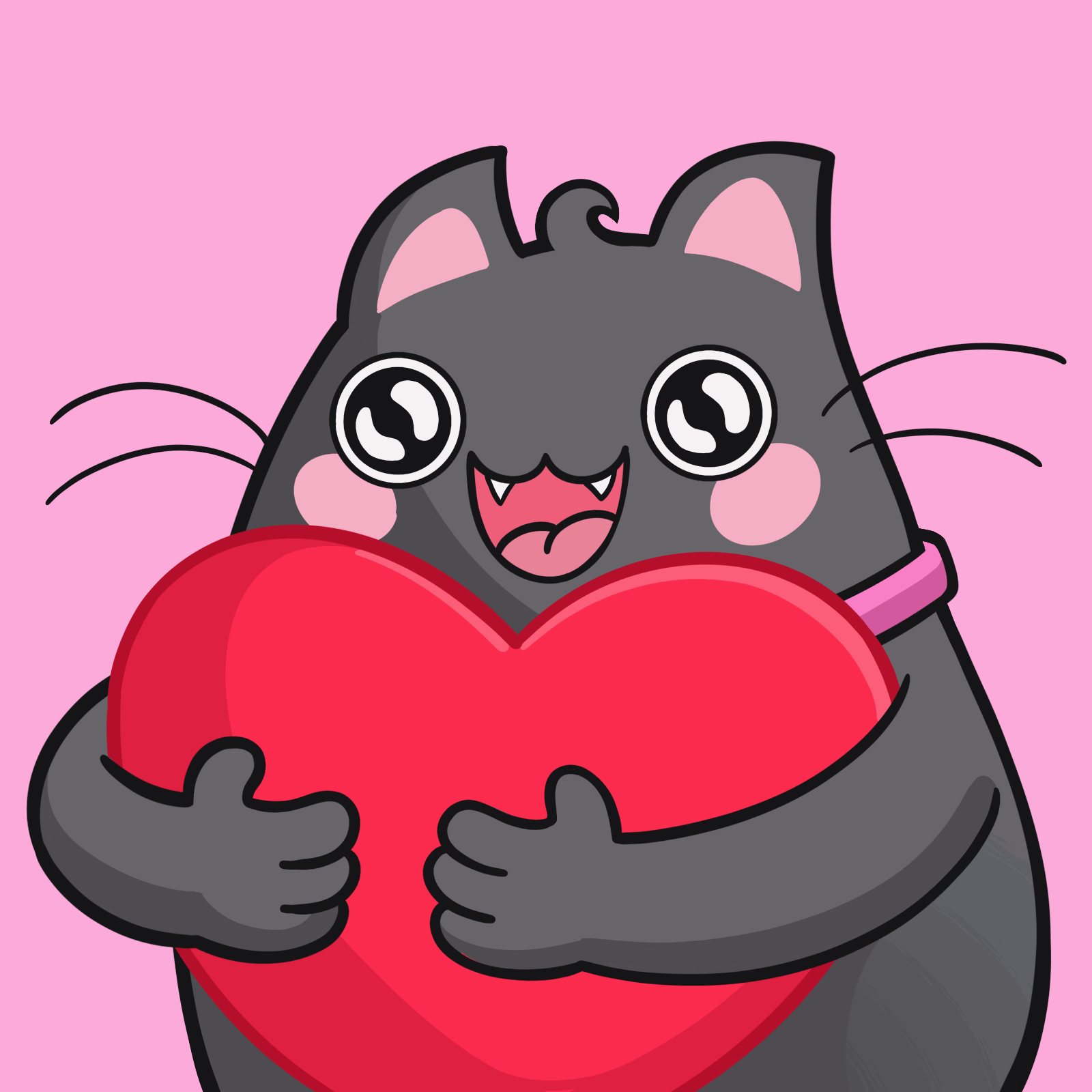 Hug Animation - Frensville 2d 2d animation animation cat frame by frame hug illustration kitty