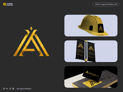 AA Construction Brand Identity architecture brand identity branding construction design graphic design logo visual identity