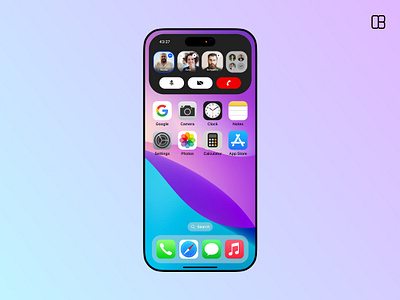 Dynamic Island - Group call app apple apple design call calling clean ui dynamic dynamic island group group call interaction ios iphone island minimal modern sad ui ux widget