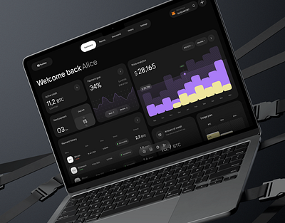 UX/UI dashboard design of the crypto loan startup analytics dashboard fintech outcrowd platform saas statistic ui ux ux design uxui visual design web web platform