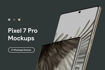 Pixel 7 Pro - 21 Mockups Scenes device google google pixel 7 pro mobile phone