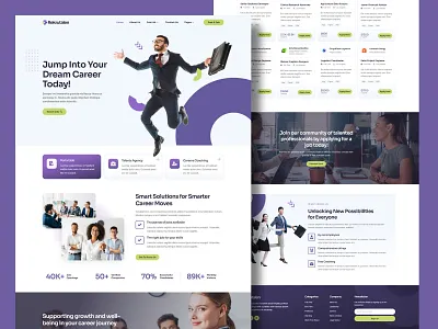 Template kit for Job Listing & Recruitment Agency agency business career company consultant design elementor employee hiring human resource job job vacancy portal recruitment responsive design template kit ui web design wordpress work