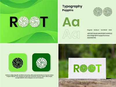 Root Modern Logo Design branding brandingidentity brandmark design echo graphic design logo logotype modern root