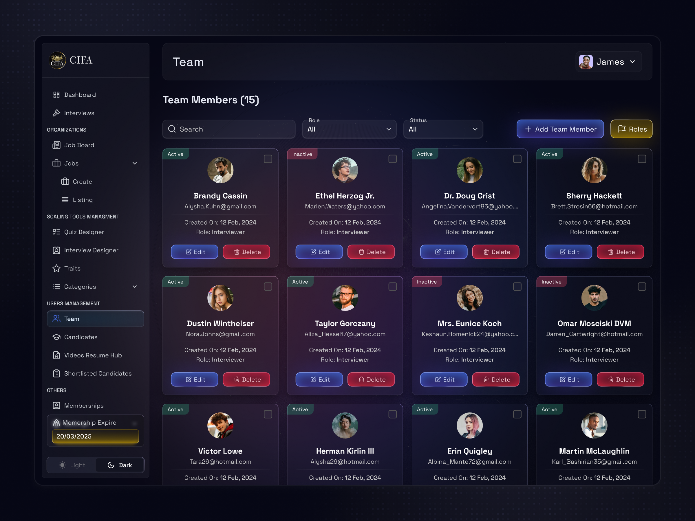 Example of Product Design For Saas, Crm & Ai