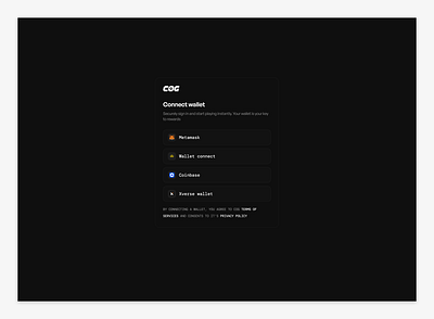 Connect Wallet Web 3 UI design ui ux website website design