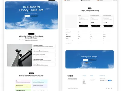 Cyber Security Website Design figma ui uiux webdesign