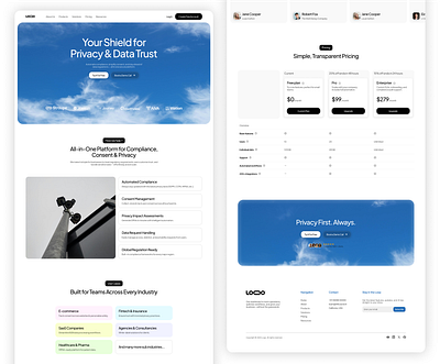 Cyber Security Website Design figma ui uiux webdesign