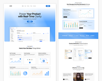 SaaS Landing page design figma uiuxdesign webdesign website